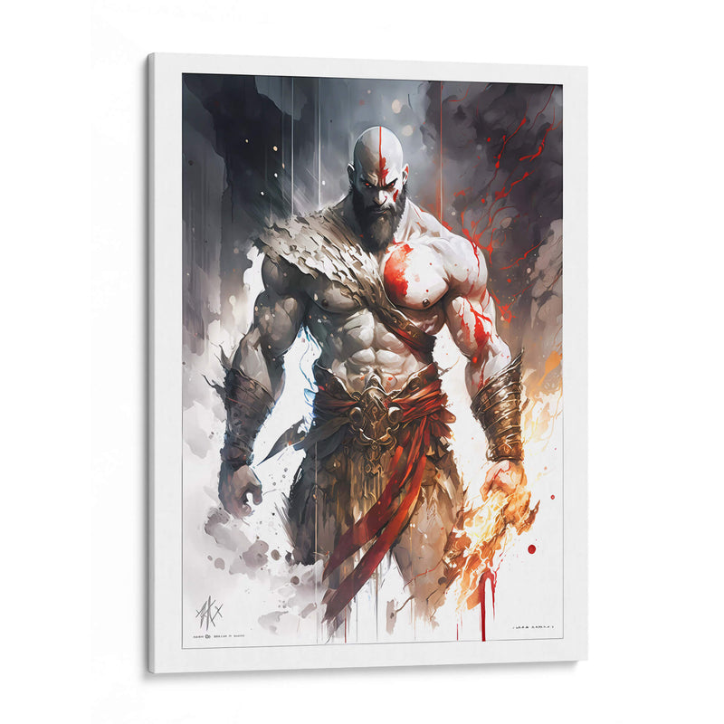 Kratos - Impressionist Hero | Cuadro decorativo de Canvas Lab
