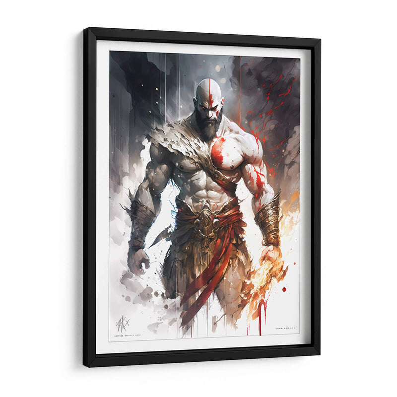 Kratos - Impressionist Hero | Cuadro decorativo de Canvas Lab