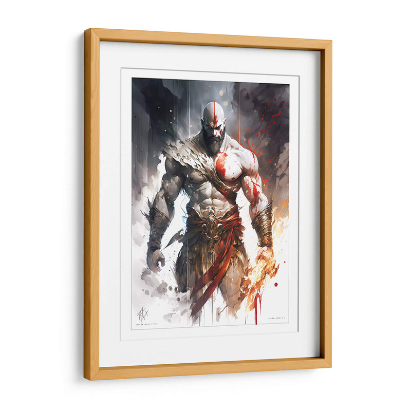 Kratos - Impressionist Hero | Cuadro decorativo de Canvas Lab