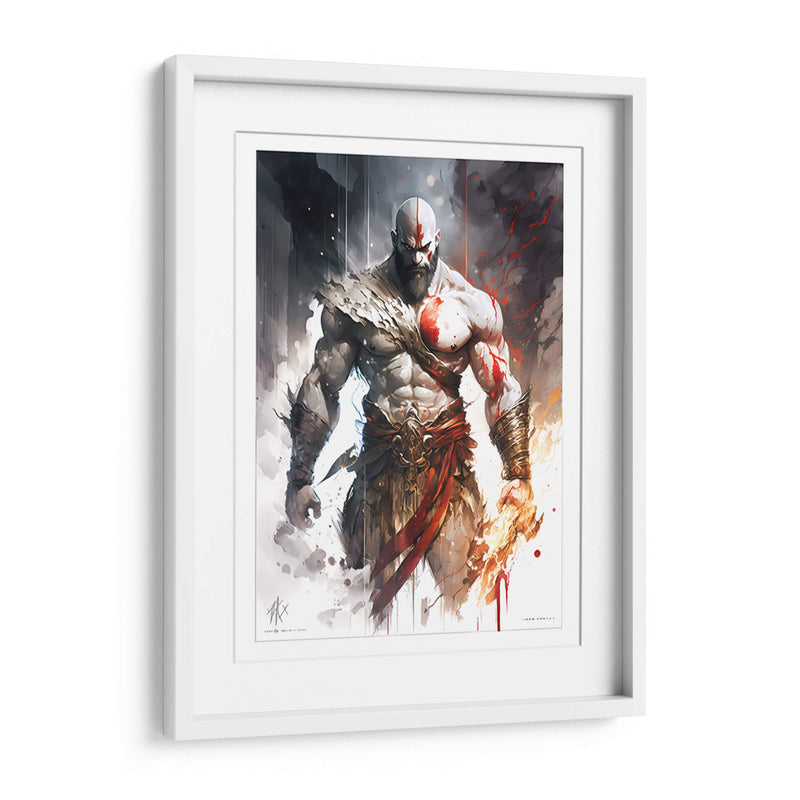 Kratos - Impressionist Hero | Cuadro decorativo de Canvas Lab
