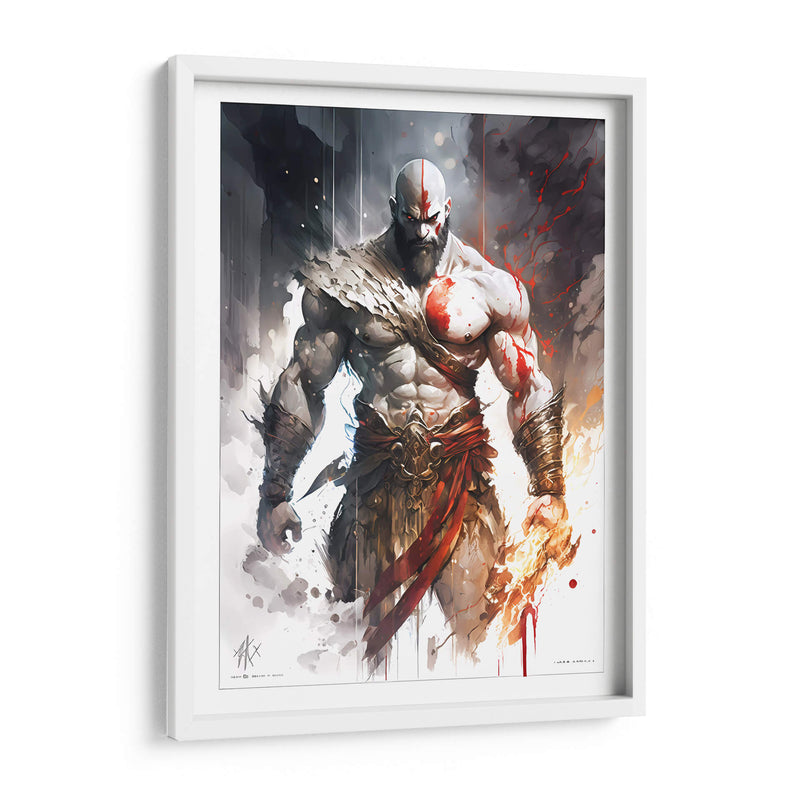 Kratos - Impressionist Hero | Cuadro decorativo de Canvas Lab