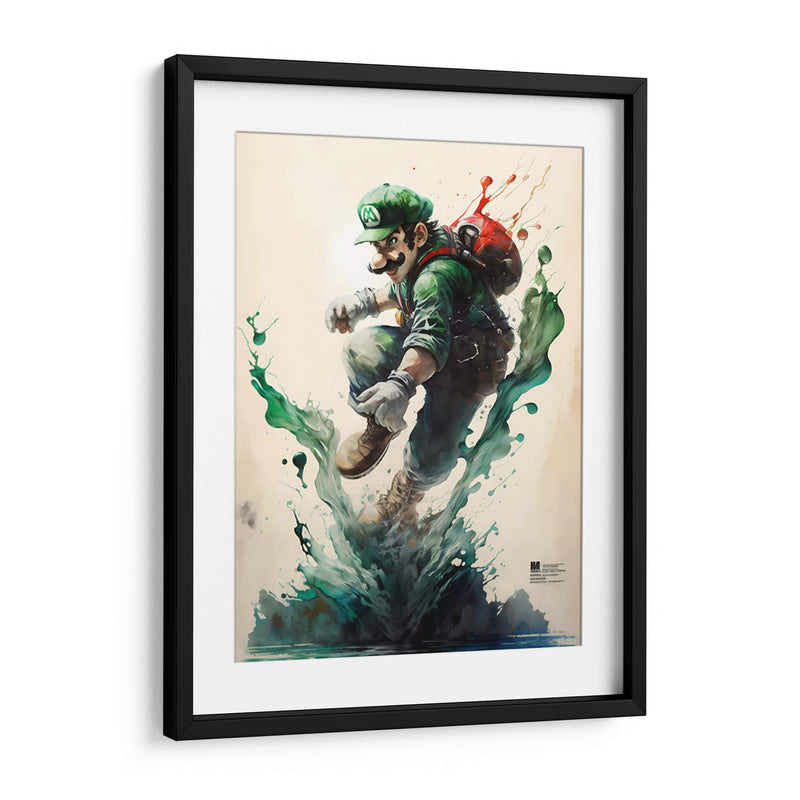 Luigi - Impressionist Hero | Cuadro decorativo de Canvas Lab