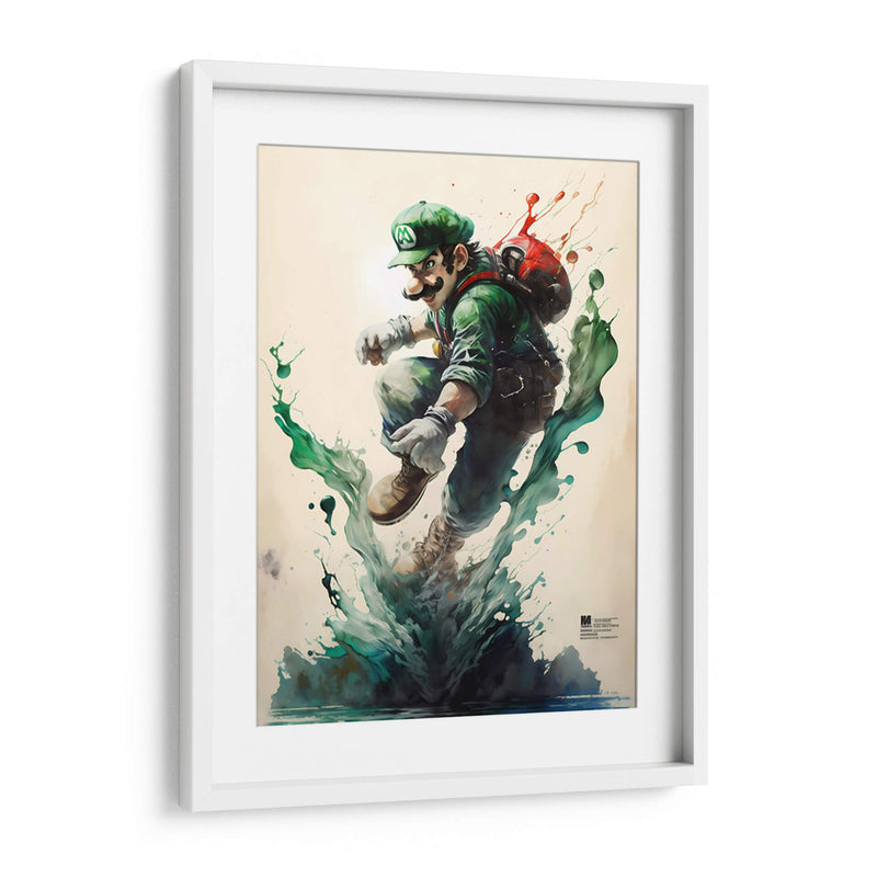 Luigi - Impressionist Hero | Cuadro decorativo de Canvas Lab