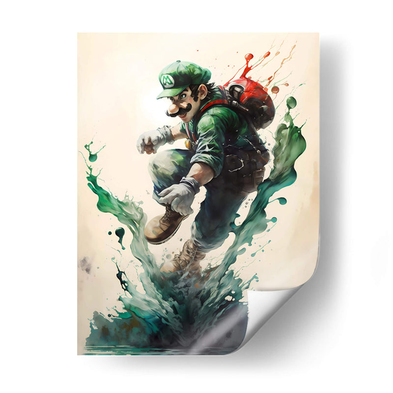 Luigi - Impressionist Hero | Cuadro decorativo de Canvas Lab