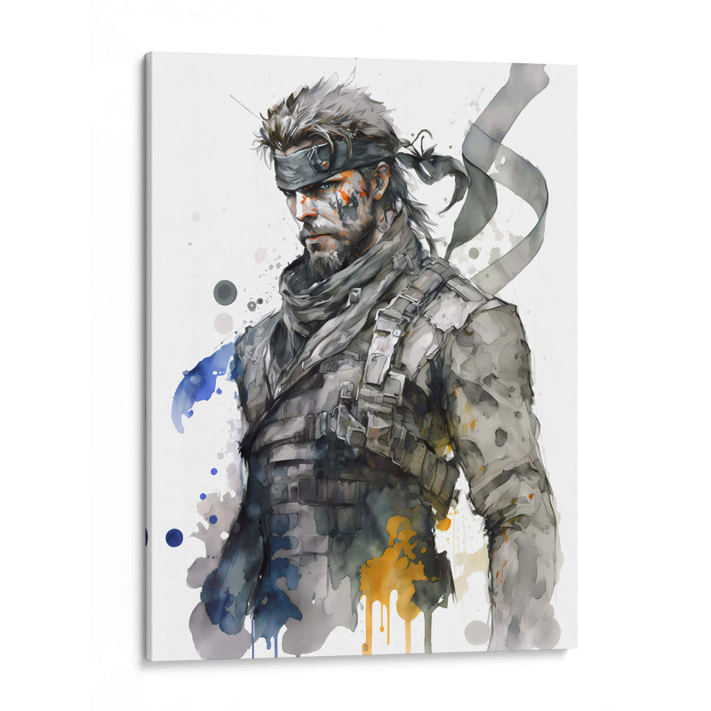 Solid Snake - Impressionist Hero | Cuadro decorativo de Canvas Lab