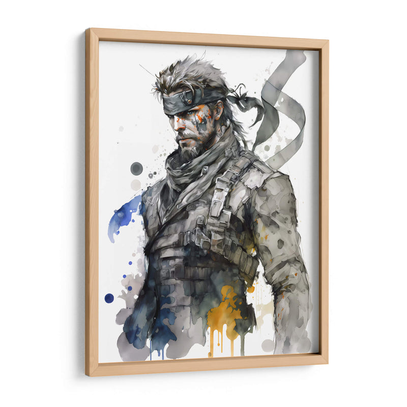 Solid Snake - Impressionist Hero | Cuadro decorativo de Canvas Lab
