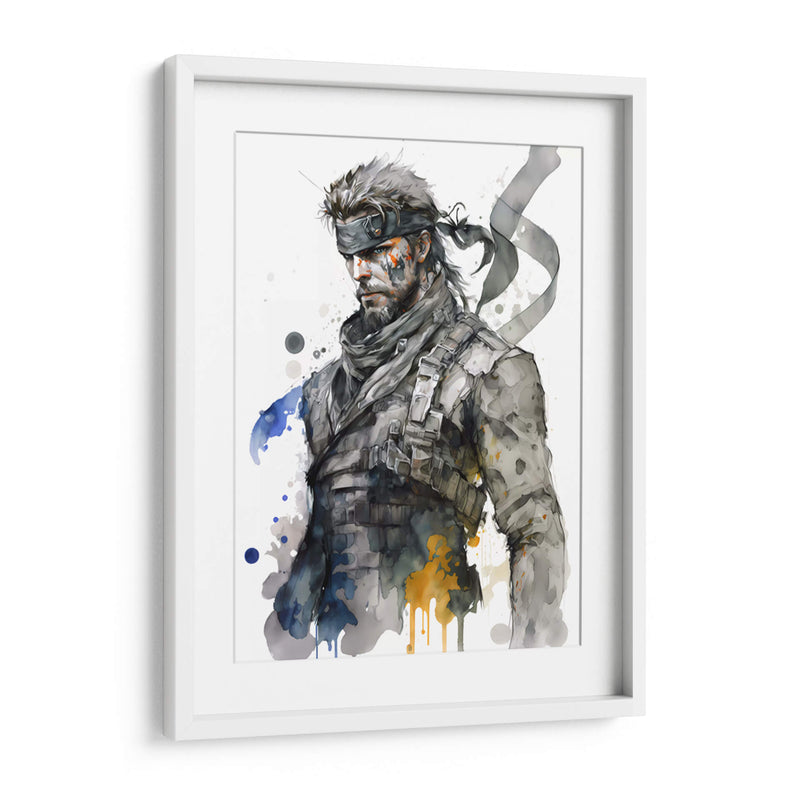 Solid Snake - Impressionist Hero | Cuadro decorativo de Canvas Lab