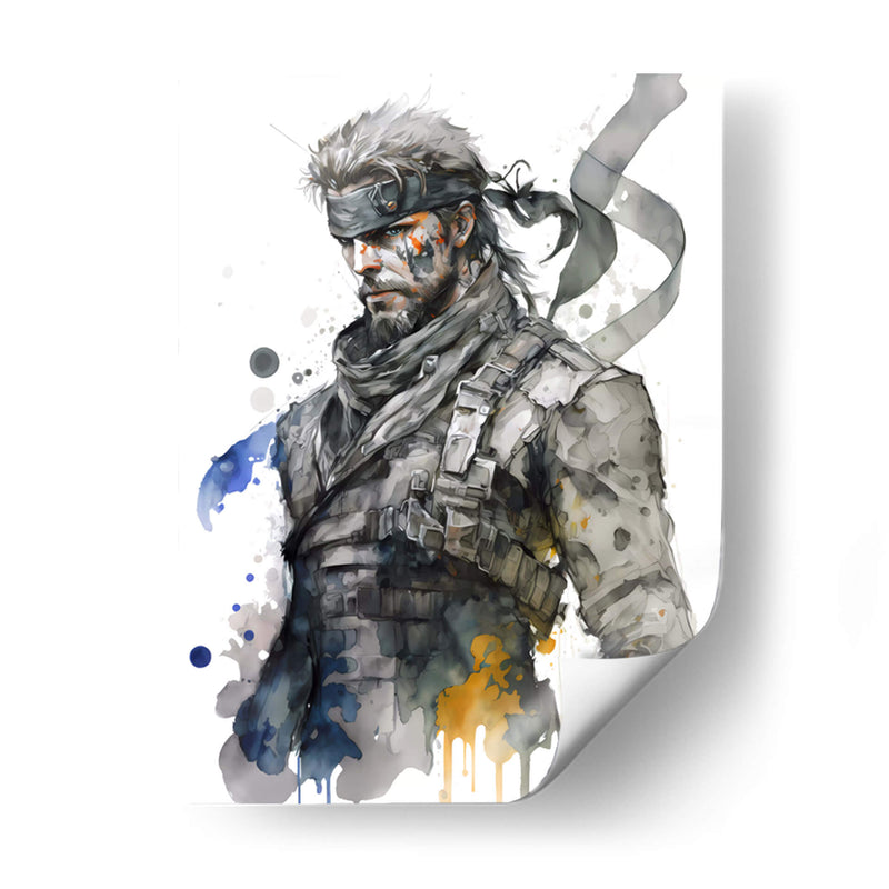 Solid Snake - Impressionist Hero | Cuadro decorativo de Canvas Lab