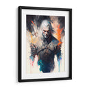 Geralt The Witcher - Impressionist Hero | Cuadro decorativo de Canvas Lab