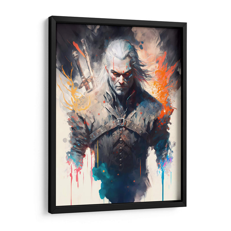 Geralt The Witcher - Impressionist Hero | Cuadro decorativo de Canvas Lab