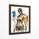 Lara Croft - Impressionist Hero | Cuadro decorativo de Canvas Lab