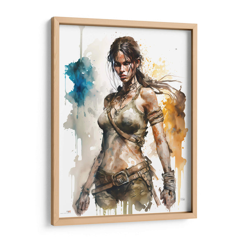 Lara Croft - Impressionist Hero | Cuadro decorativo de Canvas Lab