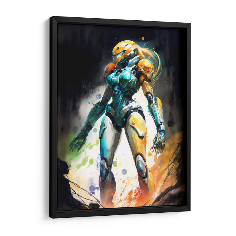 Samus Aran - Impressionist Hero | Cuadro decorativo de Canvas Lab