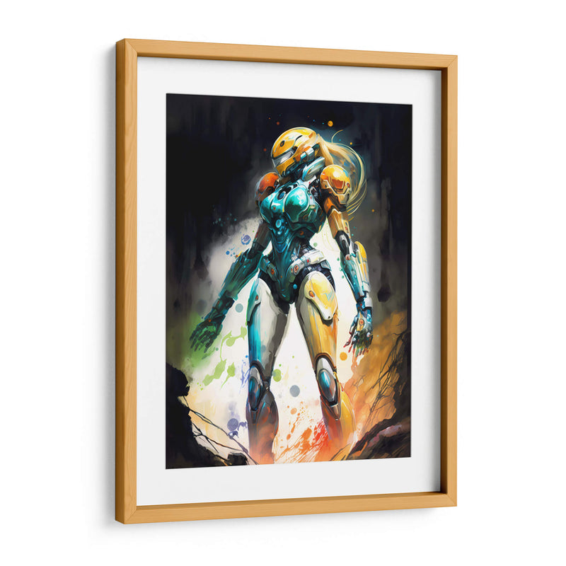Samus Aran - Impressionist Hero | Cuadro decorativo de Canvas Lab