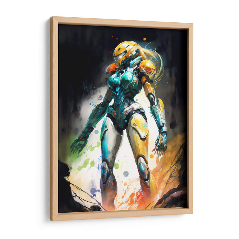 Samus Aran - Impressionist Hero | Cuadro decorativo de Canvas Lab