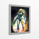 Samus Aran - Impressionist Hero | Cuadro decorativo de Canvas Lab