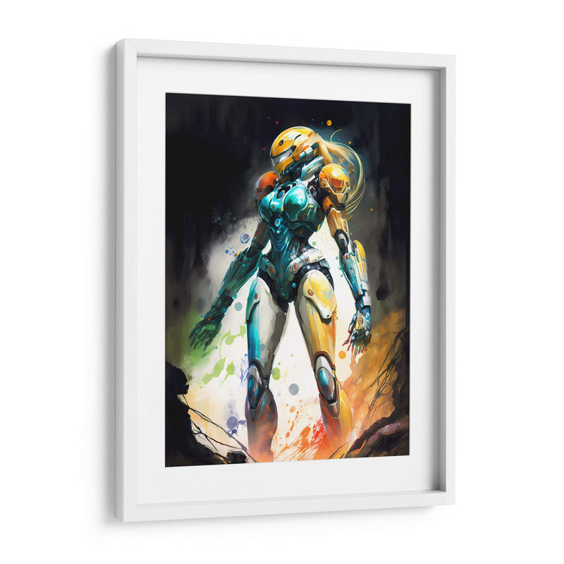 Samus Aran - Impressionist Hero | Cuadro decorativo de Canvas Lab