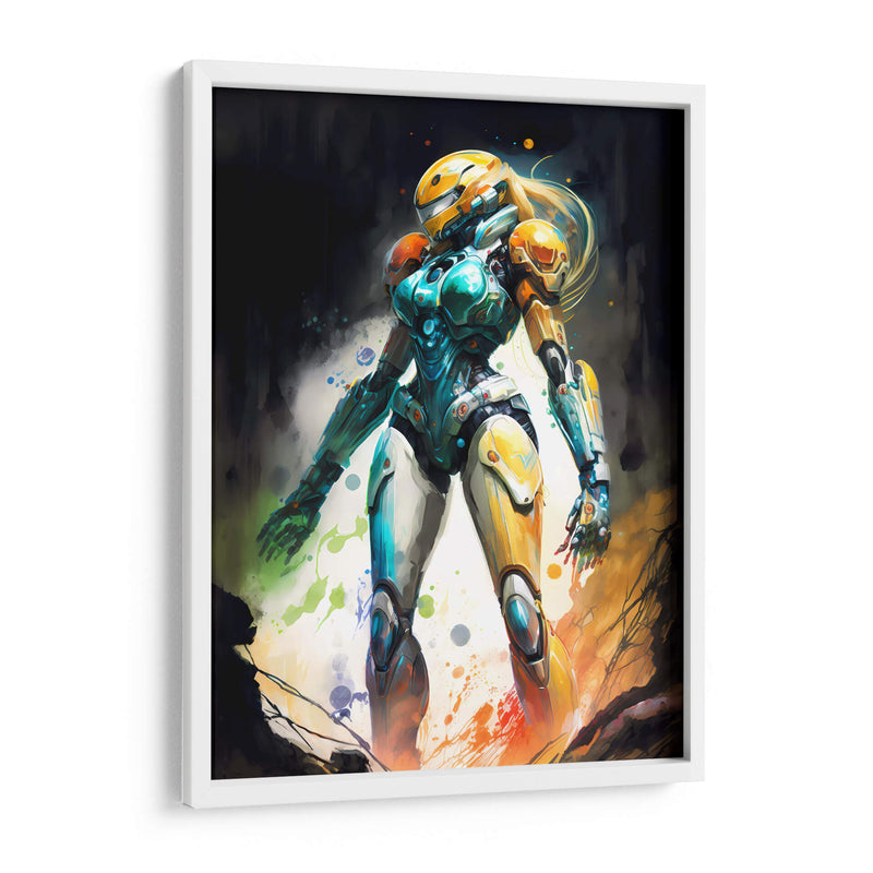 Samus Aran - Impressionist Hero | Cuadro decorativo de Canvas Lab