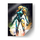 Samus Aran - Impressionist Hero | Cuadro decorativo de Canvas Lab
