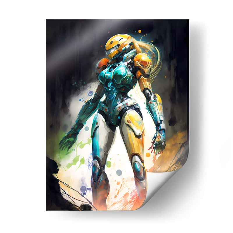 Samus Aran - Impressionist Hero | Cuadro decorativo de Canvas Lab