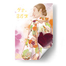 Kimono Floral - Erz Blackwood | Cuadro decorativo de Canvas Lab