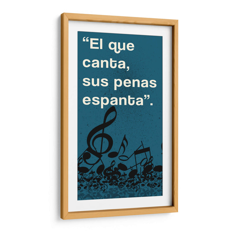 011_El que Canta A - Jorge Méndez | Cuadro decorativo de Canvas Lab