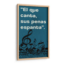 011_El que Canta A - Jorge Méndez | Cuadro decorativo de Canvas Lab