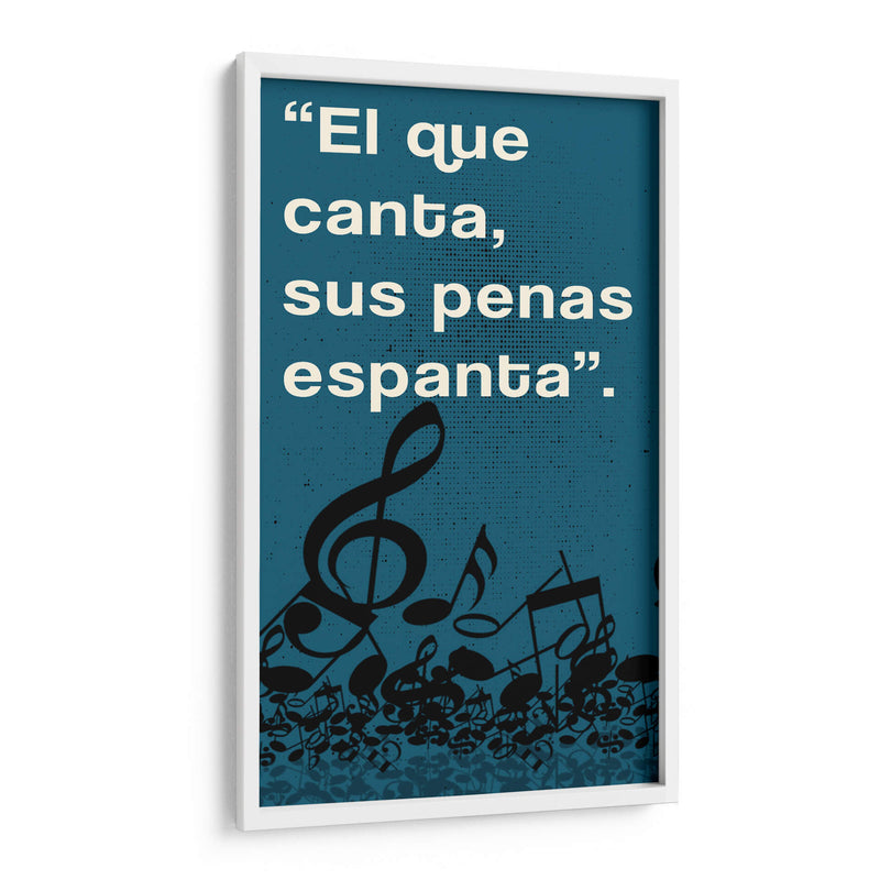 011_El que Canta A - Jorge Méndez | Cuadro decorativo de Canvas Lab