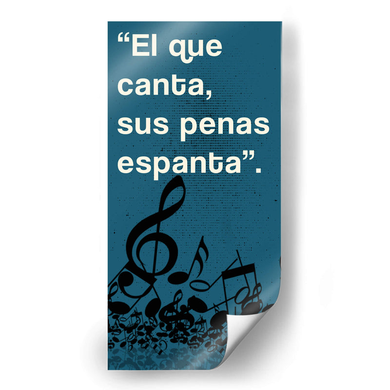 011_El que Canta A - Jorge Méndez | Cuadro decorativo de Canvas Lab