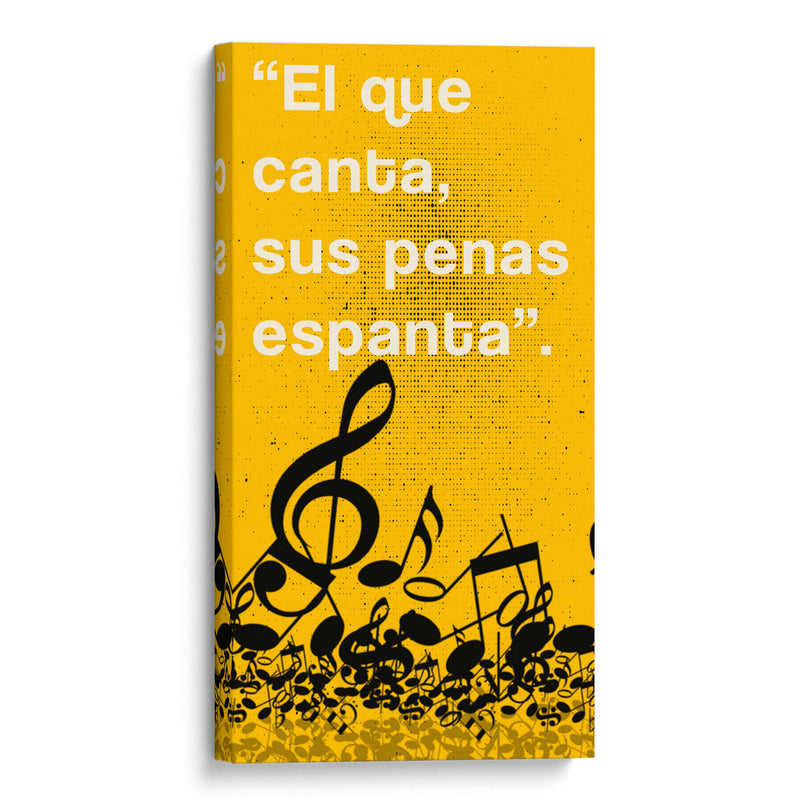 011_El que Canta B - Jorge Méndez | Cuadro decorativo de Canvas Lab