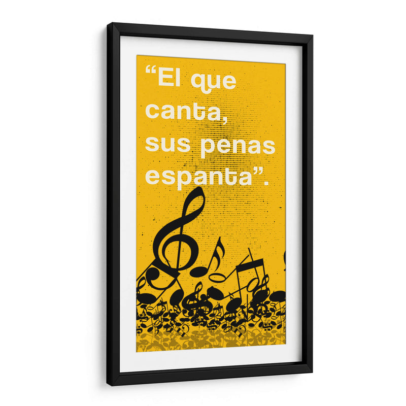 011_El que Canta B - Jorge Méndez | Cuadro decorativo de Canvas Lab