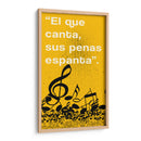 011_El que Canta B - Jorge Méndez | Cuadro decorativo de Canvas Lab