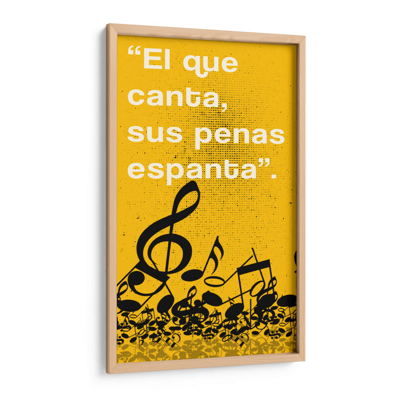 011_El que Canta B - Jorge Méndez | Cuadro decorativo de Canvas Lab