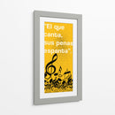 011_El que Canta B - Jorge Méndez | Cuadro decorativo de Canvas Lab