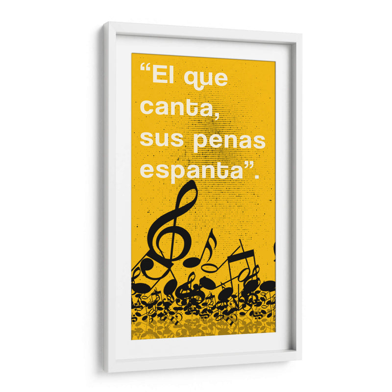 011_El que Canta B - Jorge Méndez | Cuadro decorativo de Canvas Lab