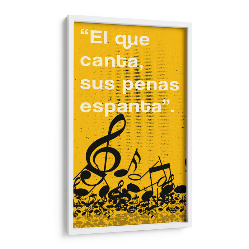 011_El que Canta B - Jorge Méndez | Cuadro decorativo de Canvas Lab
