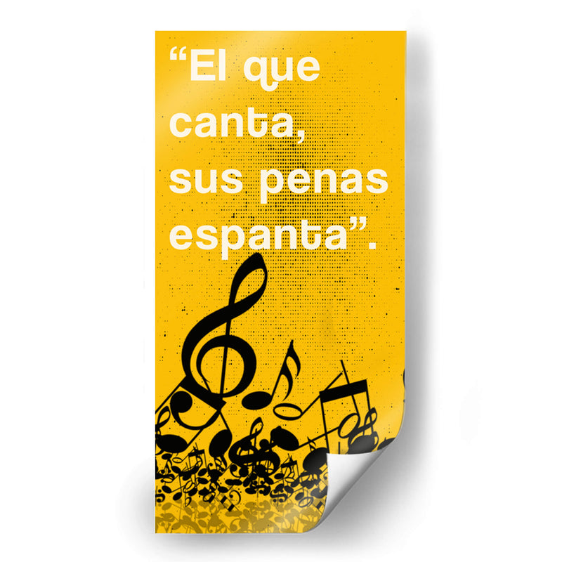 011_El que Canta B - Jorge Méndez | Cuadro decorativo de Canvas Lab