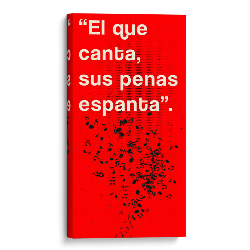 011_El que Canta C - Jorge Méndez | Cuadro decorativo de Canvas Lab