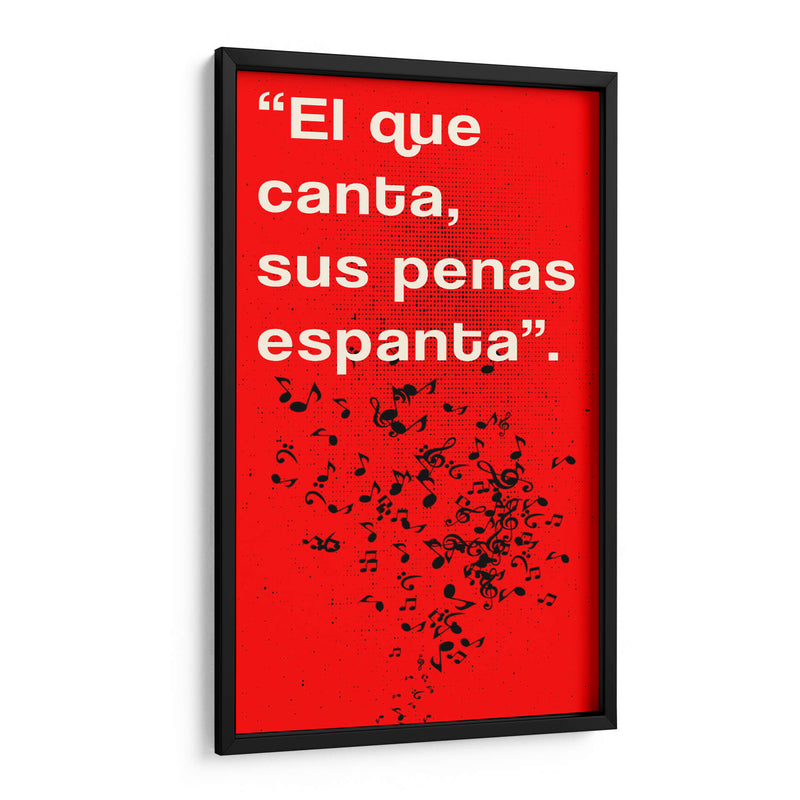 011_El que Canta C - Jorge Méndez | Cuadro decorativo de Canvas Lab