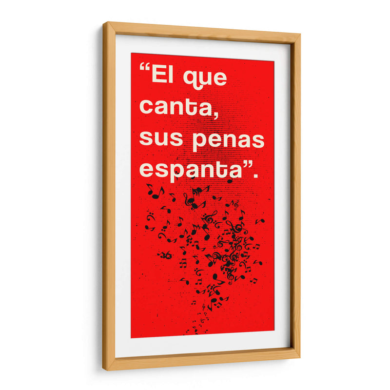 011_El que Canta C - Jorge Méndez | Cuadro decorativo de Canvas Lab