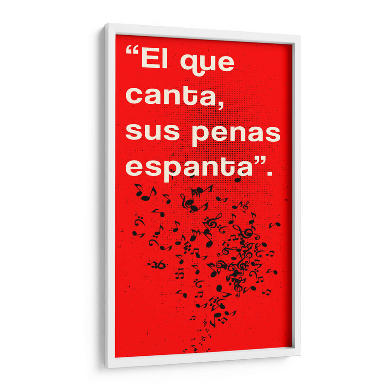 011_El que Canta C - Jorge Méndez | Cuadro decorativo de Canvas Lab