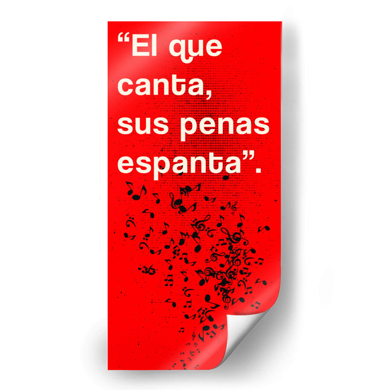 011_El que Canta C - Jorge Méndez | Cuadro decorativo de Canvas Lab