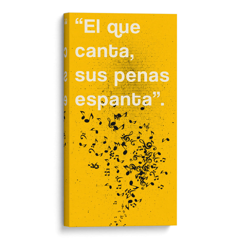 011_El que Canta D - Jorge Méndez | Cuadro decorativo de Canvas Lab