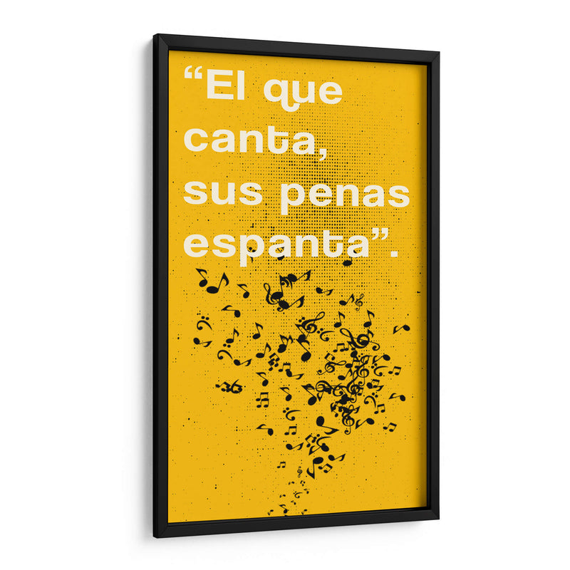 011_El que Canta D - Jorge Méndez | Cuadro decorativo de Canvas Lab