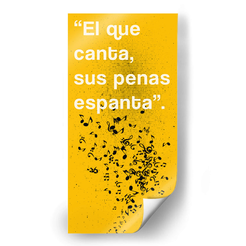 011_El que Canta D - Jorge Méndez | Cuadro decorativo de Canvas Lab