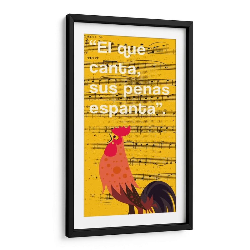 011_El que Canta E - Jorge Méndez | Cuadro decorativo de Canvas Lab