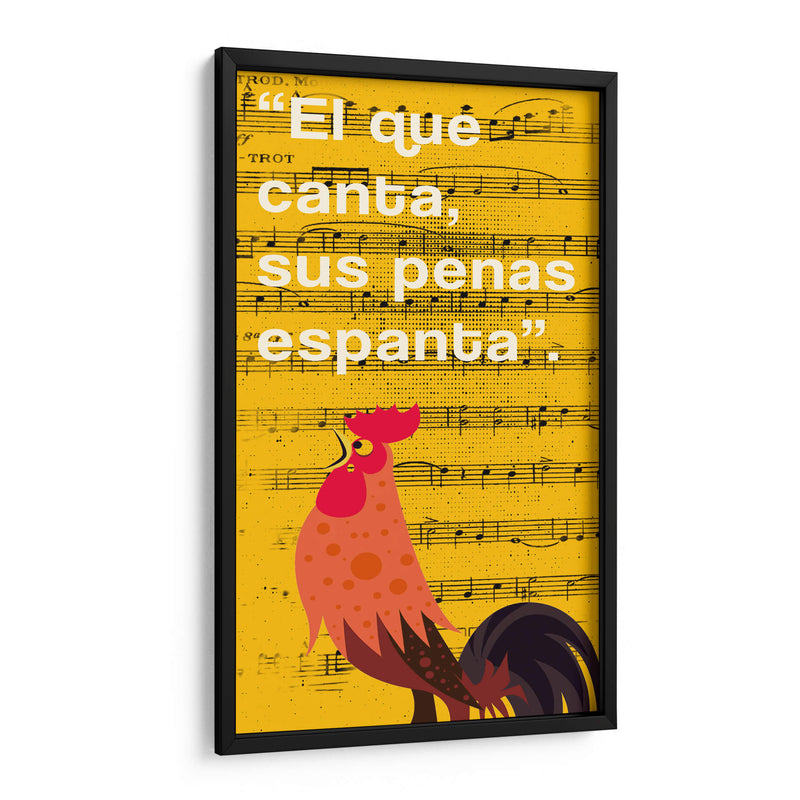 011_El que Canta E - Jorge Méndez | Cuadro decorativo de Canvas Lab