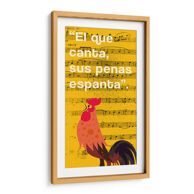 011_El que Canta E - Jorge Méndez | Cuadro decorativo de Canvas Lab