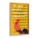 011_El que Canta E - Jorge Méndez | Cuadro decorativo de Canvas Lab