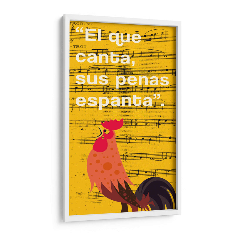 011_El que Canta E - Jorge Méndez | Cuadro decorativo de Canvas Lab